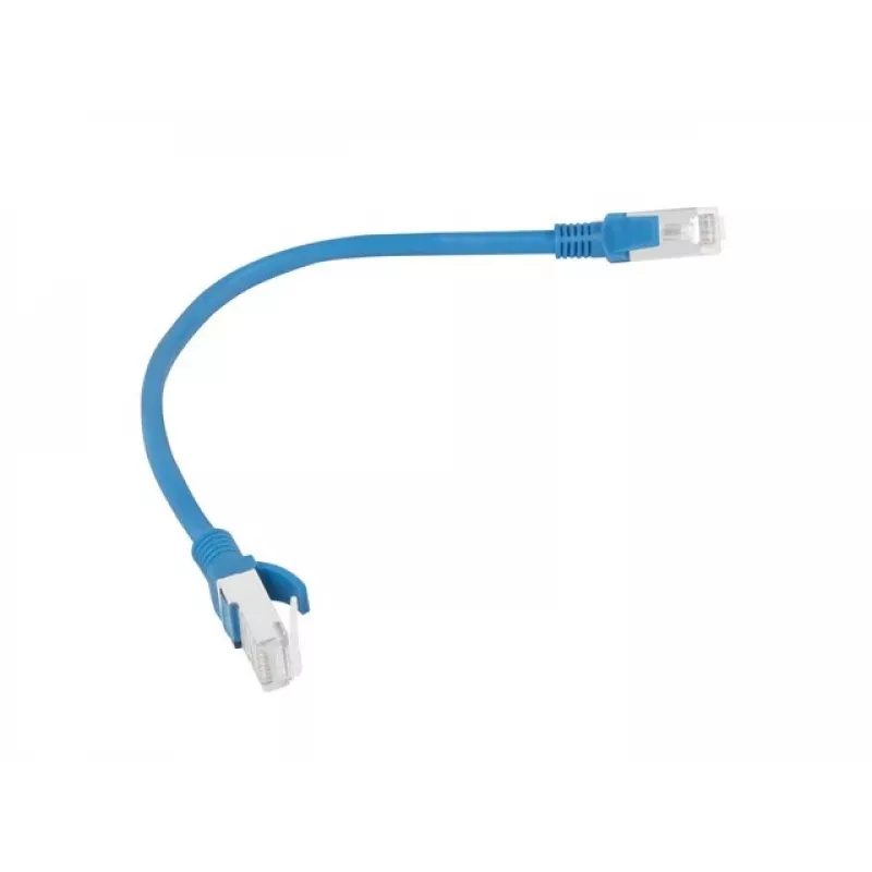 Lanberg PCU5-10CC-0025-B Cable de parcheo Cat5e U/UTP RJ45 0,25m azul