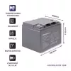 Qoltec 53035 Batería AGM 12V 45Ah 540A