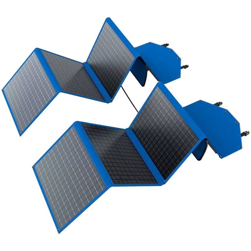 CANYON SP-200 Panel solar plegable de 200W con 2x USB-A y USB-C PD 45W, negro