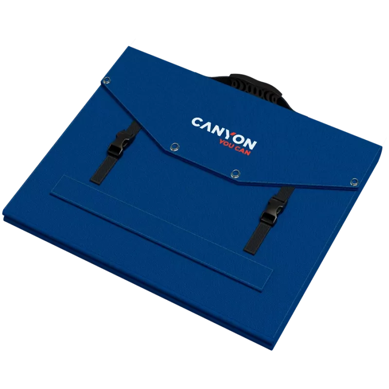 CANYON SP-200 Panel solar plegable de 200W con 2x USB-A y USB-C PD 45W, negro