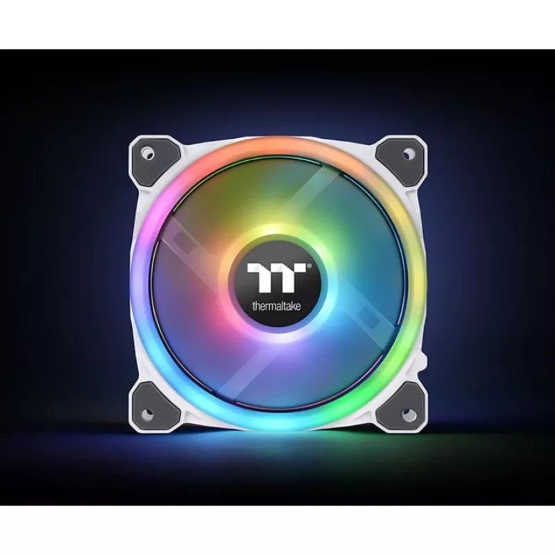 Thermaltake Riing Trio 12 RGB Ventilador de radiador blanco TT Premium Edition (pack de 3 con controlador)