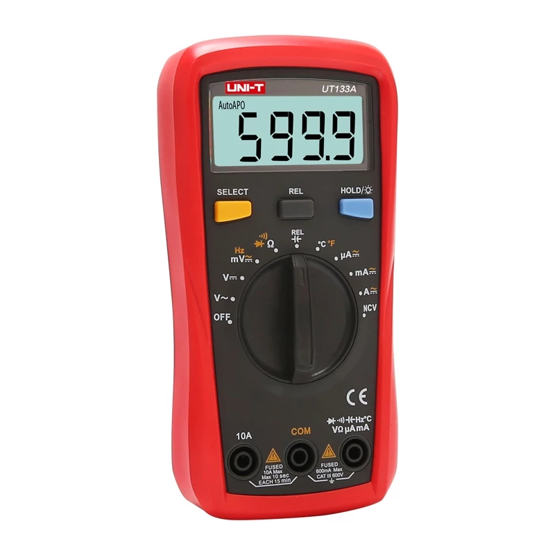 Uni-T UT133A Multímetro digital portátil 6000 cuentas True RMS autorango