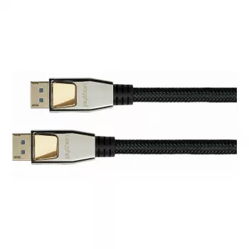 GoodConnections Cable DisplayPort 2.0 Python 0,5m negro conector totalmente metálico 54 Gbit/s UHBR 13.5 4K 240Hz 8K 60Hz