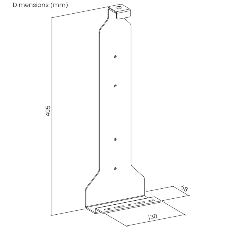 MACLEAN NanoRS RS180 soporte de pared para PlayStation 5, máx. 10 kg, negro