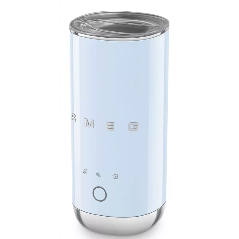 Smeg MFF02PBEU espumador de leche, 3 funciones, antiadherente, 500 W, azul pastel