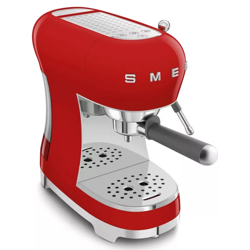 Smeg ECF02RDEU cafetera espresso manual 50's Style 1.1 L roja