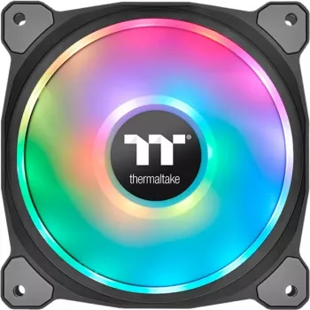 Thermaltake Riing Duo 14 ventilador de radiador RGB pack de 3 negro - Premium Edition - 140 mm