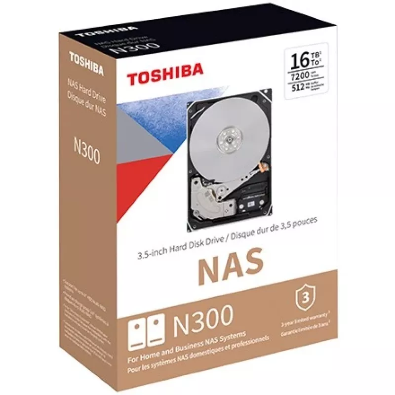 Toshiba N300 8TB disco duro NAS 7200RPM 256MB caché SATA III 3,5