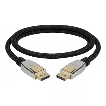 GOOD CONNECTIONS cable DisplayPort 2.0 Premium, 54 Gbit/s, UHBR 13.5, 4K @240Hz / 8K @60Hz, conectores totalmente metálicos, cobre, 3m, negro