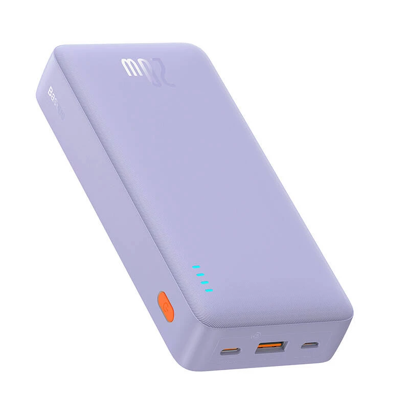 Baseus Airpow - Batería externa 20.000 mAh 20W (Lila)