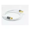 Good Connections Cable de antena SAT SmartFLEX, conector acodado IEC/Coax a conector hembra, dorado, cuádruple apantallado, 120 dB, blanco, 2 m (GC-M2063)