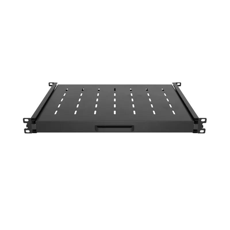 LANBERG AK-1020-B Bandeja deslizante 19 pulgadas 1U 350mm Negro