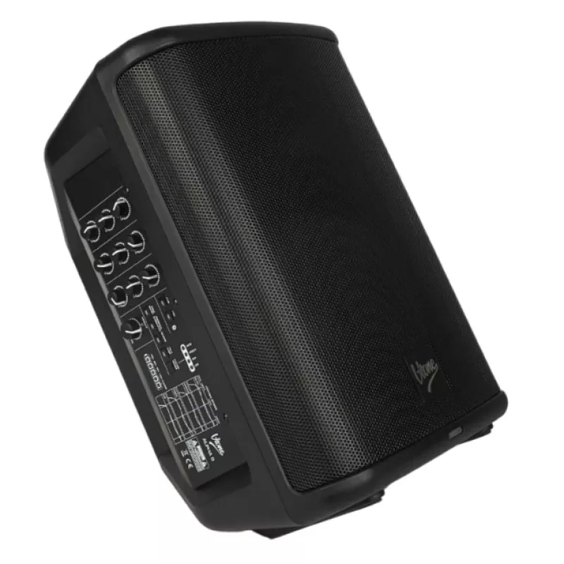 V-TONE ALPHA 8 Sistema de PA de columna activo con batería y mesa de mezclas integrada, 300W RMS, woofer de 8 pulgadas, Bluetooth, USB/SD, Hall