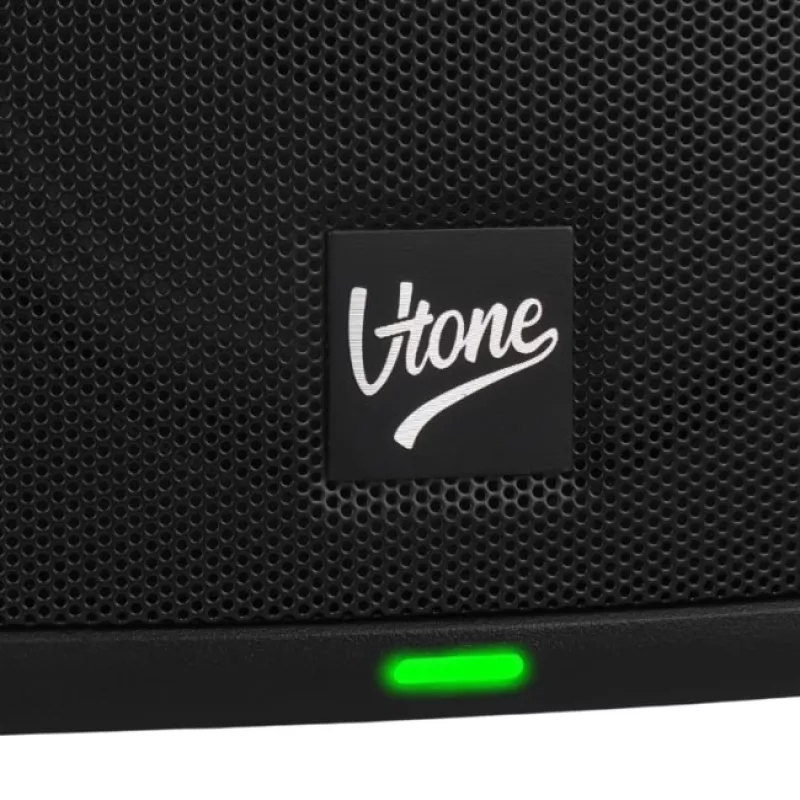 V-TONE ALPHA 8 Sistema de PA de columna activo con batería y mesa de mezclas integrada, 300W RMS, woofer de 8 pulgadas, Bluetooth, USB/SD, Hall