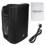 V-TONE ALPHA 8 Sistema de PA de columna activo con batería y mesa de mezclas integrada, 300W RMS, woofer de 8 pulgadas, Bluetooth, USB/SD, Hall