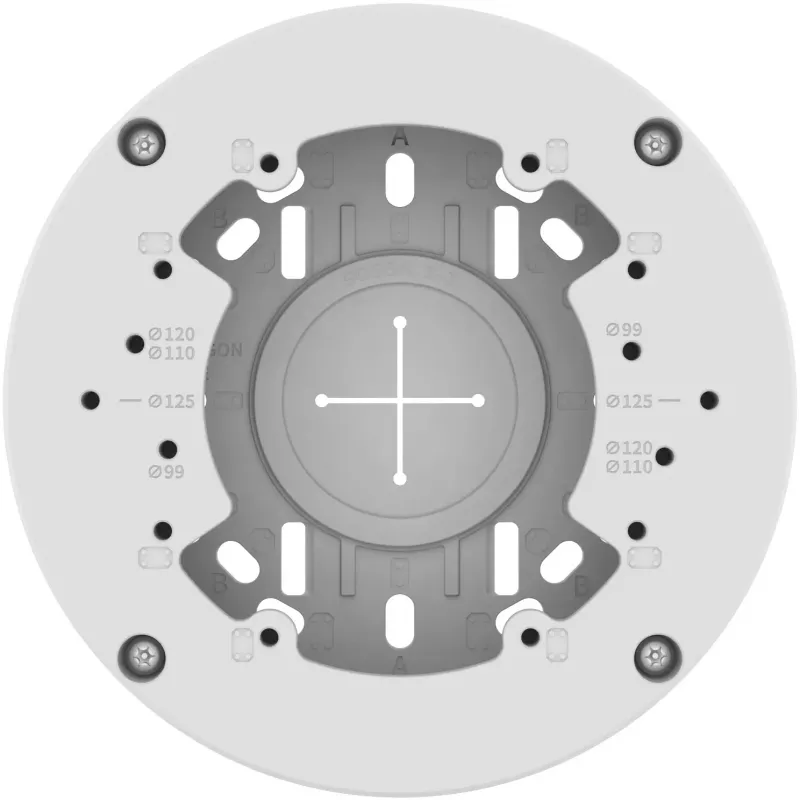 Hanwha Vision SBV-140BW Caja de conexiones - Aluminio - Blanco - para QNV-C8083R/C9083R, QND-7012R/22R/82R, QNE-8011R