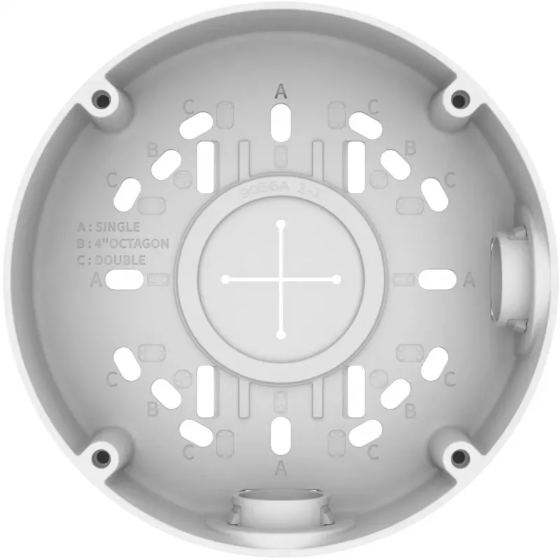 Hanwha Vision SBV-140BW Caja de conexiones - Aluminio - Blanco - para QNV-C8083R/C9083R, QND-7012R/22R/82R, QNE-8011R