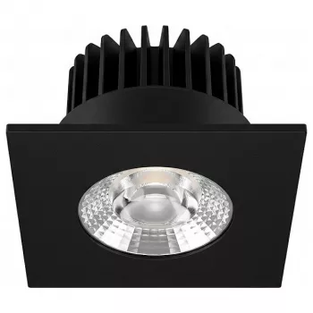 Synergy 21 Foco LED de techo empotrable Helios Negro - Cuadrado - Blanco neutro