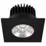 Synergy 21 Foco LED de techo empotrable Helios Negro - Cuadrado - Blanco neutro