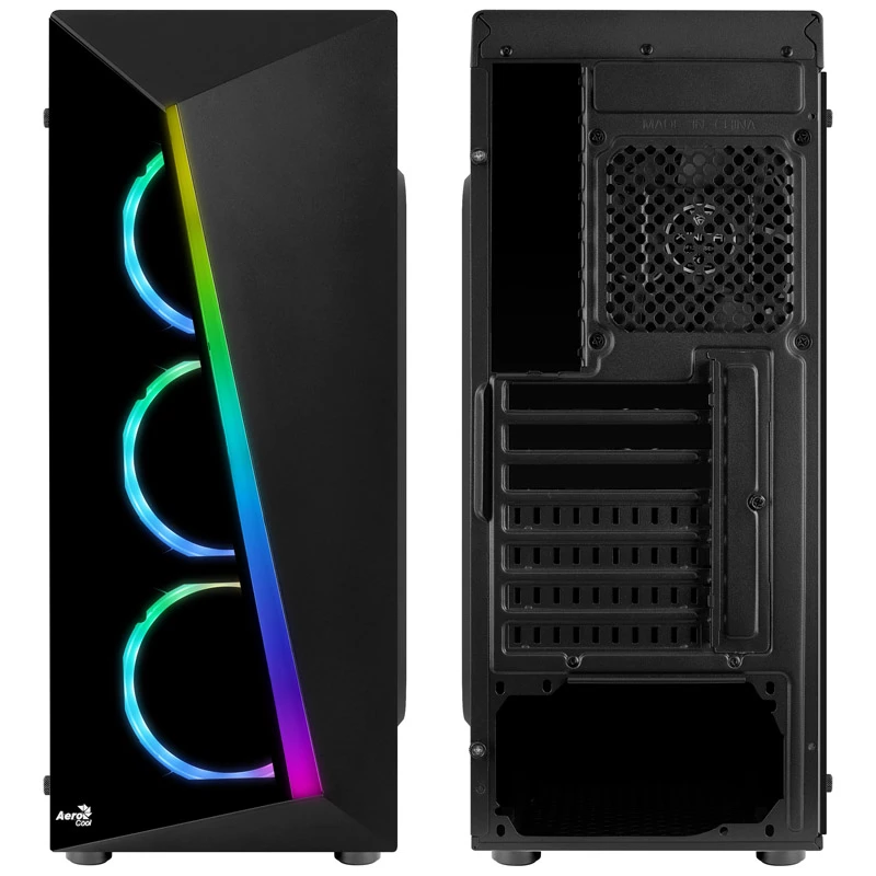 Aerocool Shard Midi-Tower Cristal Templado Negro