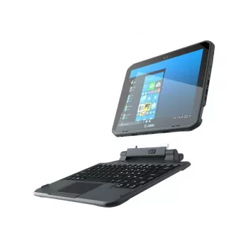 Zebra Teclado 2 en 1 con Touchpad y Asa Extraíble - Retroiluminado - QWERTY US - para Zebra ET80, ET85