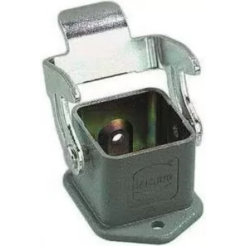 HARTING Han® 3 A Carcasa de Montaje, Aluminio Fundido a Presión, Gris Polvo, Bloqueo de Palanca Individual, Entrada de Cable M20, IP65/IP67