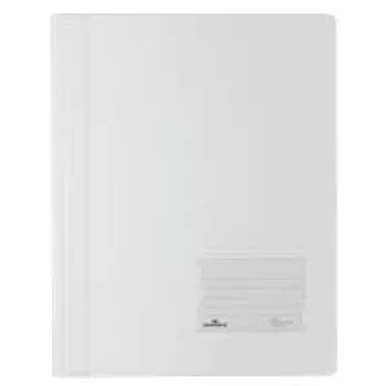 Carpeta de archivo rápida DURABLE DURALUX A4+ polipropileno blanco 10 mm lomo capacidad 250 hojas
