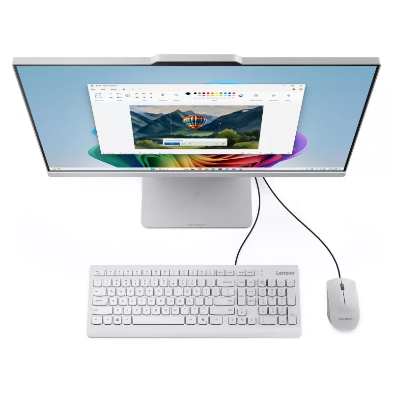Lenovo IdeaCentre AIO 24AKP10 PC todo en uno, AMD Ryzen 5 220, Full HD IPS de 23,8 pulgadas, 16 GB RAM, 1 TB SSD, Windows 11 Home