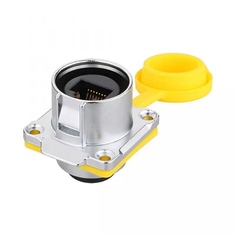 Good Connections IC01-24R02 acoplador RJ45 industrial hembra/hembra amarillo IP65/IP67