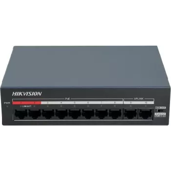 Hikvision DS-XS10-P switch de sobremesa 6 puertos 4 puertos PoE+