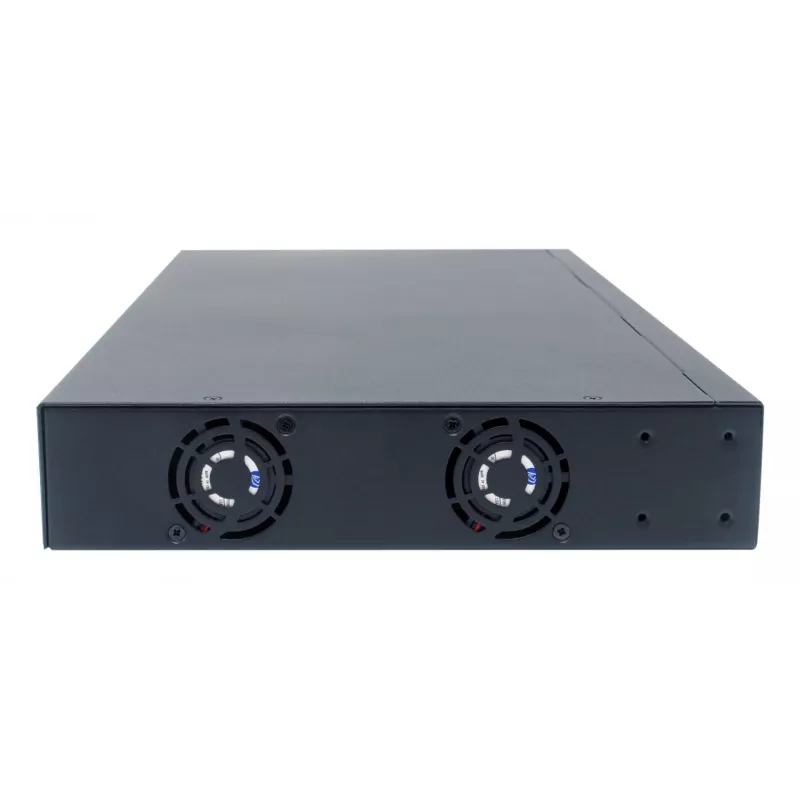 LevelOne switch gestionado L3 de 12 puertos 10 Gigabit, 8 x 1G/2.5G/5G/10G RJ45, 4 x 1G/2.5G/5G/10G SFP+ Uplinks, 240Gbps Non-Blocking Fabric, montaje en rack 19