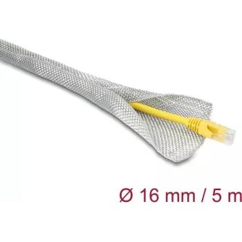 Delock funda trenzada para cables para apantallamiento EMC autocierre 5 m x 16 mm (20993)