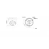Hikvision DS-2CD1367G2H-LIU 2,8mm cámara IP turret exterior 6MP con Smart Hybrid Light