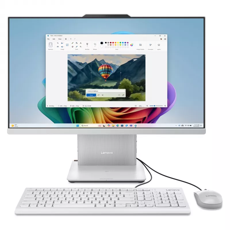 Lenovo IdeaCentre AIO 24AKP10 PC todo en uno, AMD Ryzen 7 250, Full HD IPS de 23,8 pulgadas, 16 GB RAM, 1 TB SSD, Windows 11 Home