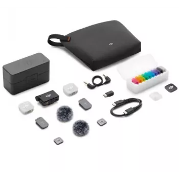 DJI Mic Mini 2 Sistema de micrófono inalámbrico (2 TX + 1 RX + Estuche de carga)