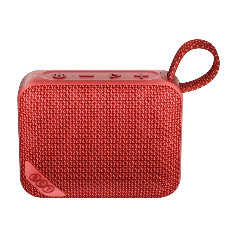 QCY SP2 Altavoz Bluetooth portátil (Rojo) - IP67 resistente al agua, iluminación RGB, estéreo TWS
