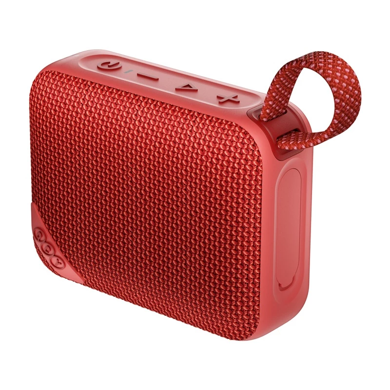 QCY SP2 Altavoz Bluetooth portátil (Rojo) - IP67 resistente al agua, iluminación RGB, estéreo TWS
