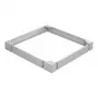 EFB-ELEKTRONIK Base para armario 800x1000mm, 100mm de altura, Gris (RAL 7035) PEL-SOK80VV.GR