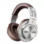 OneOdio A71 Auriculares over-ear con cable Marrón con drivers de neodimio de 40mm, plegables, auriculares giratorios, 2 cables