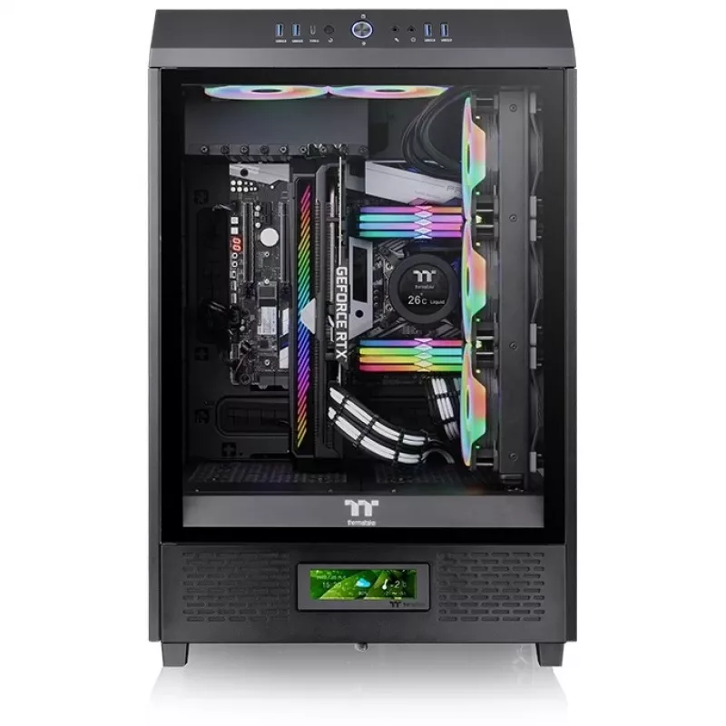 Thermaltake Kit de panel LCD Negro para The Tower 500