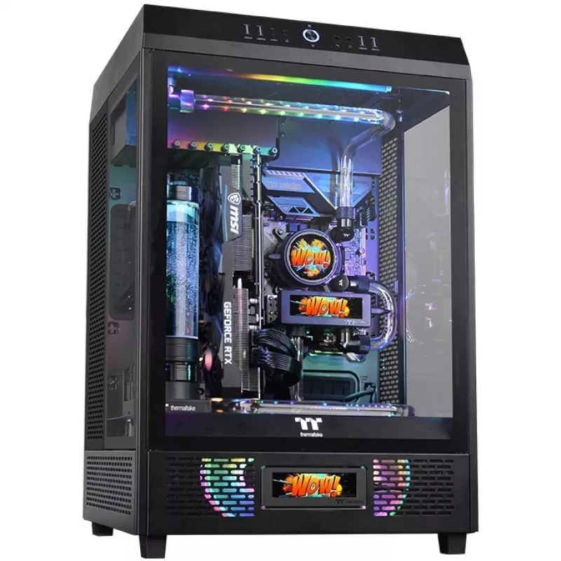 Thermaltake Kit de panel LCD Negro para The Tower 500