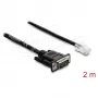 Delock Cable adaptador serie RS-232/422/485 DB9 conector macho a RJ45 conector macho 2 m
