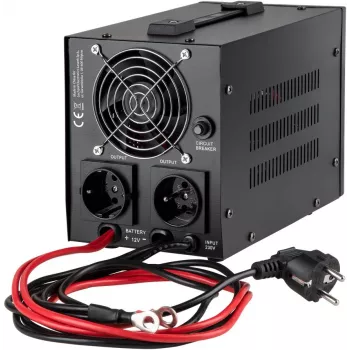 KEMOT PROsinus-800 sistema de alimentación ininterrumpida 800VA/500W onda sinusoidal pura 12V 230V negro
