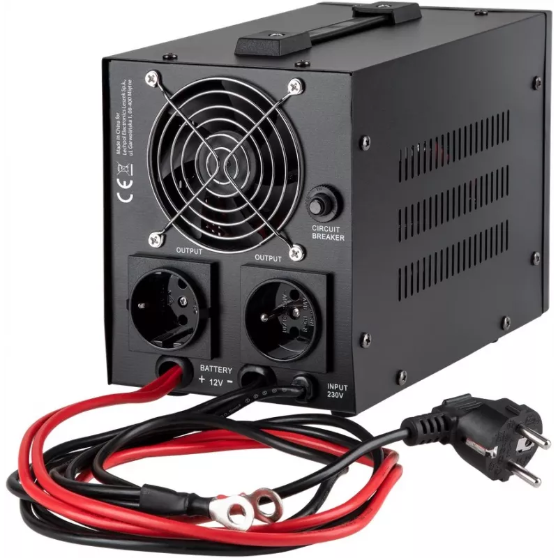 KEMOT PROsinus-800 sistema de alimentación ininterrumpida 800VA/500W onda sinusoidal pura 12V 230V negro