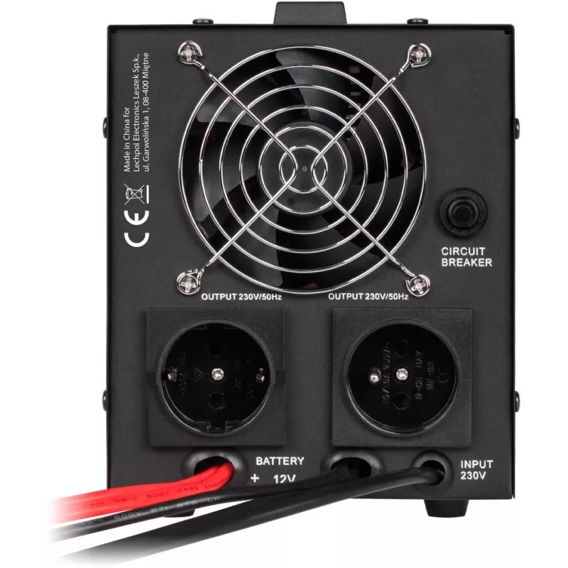 KEMOT PROsinus-800 sistema de alimentación ininterrumpida 800VA/500W onda sinusoidal pura 12V 230V negro