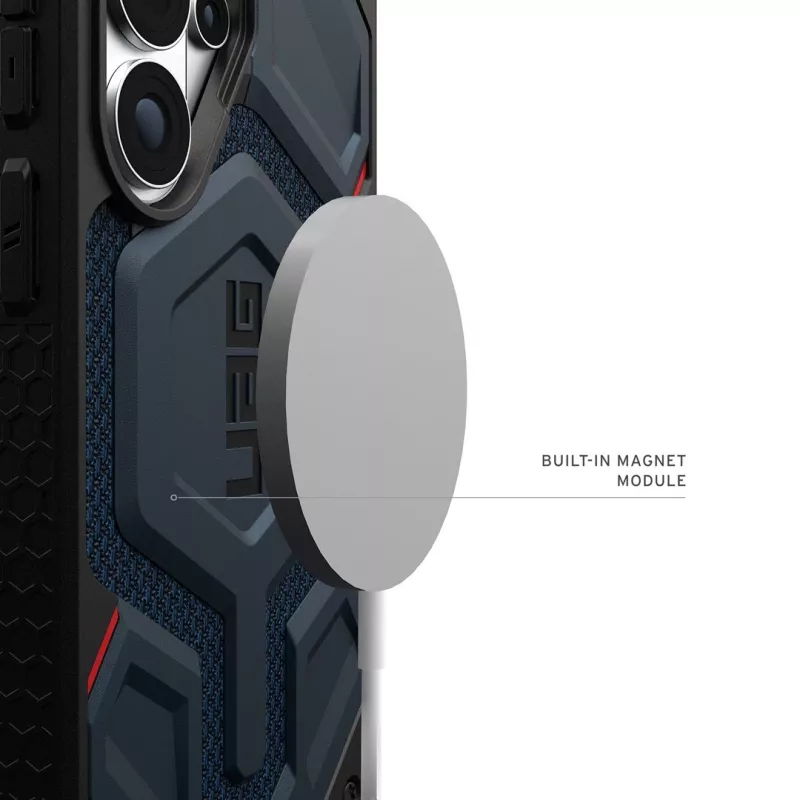 URBAN ARMOR GEAR UAG Monarch Pro funda con módulo magnético para Samsung Galaxy S26 Ultra (Kevlar Mallard Blue)