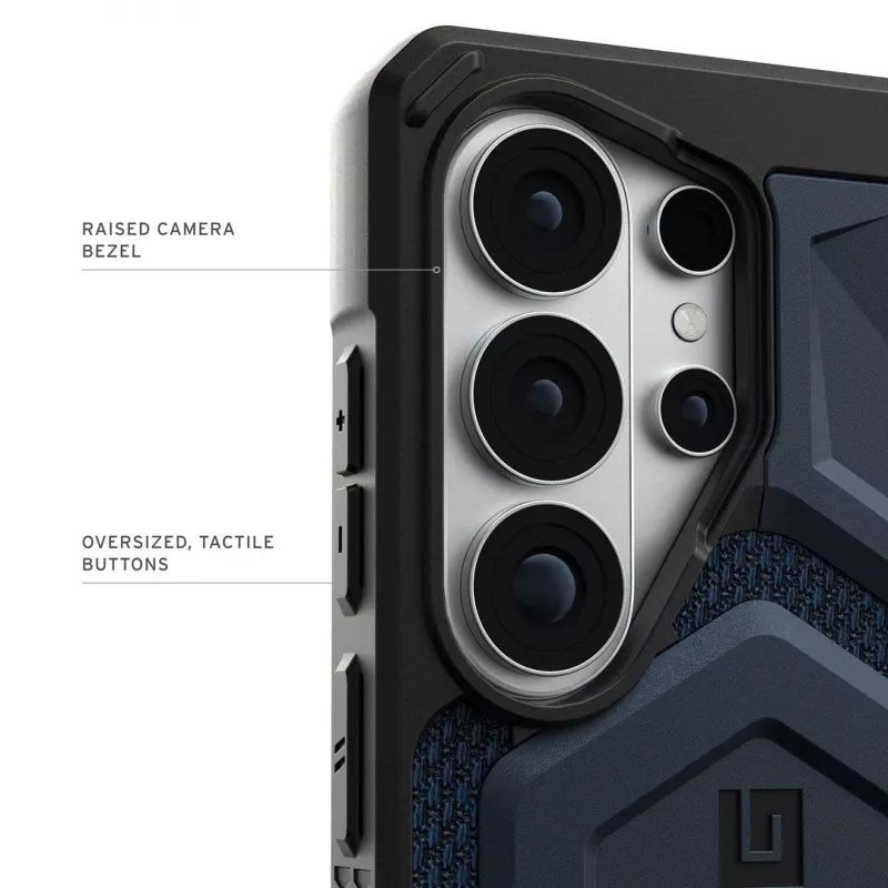 URBAN ARMOR GEAR UAG Monarch Pro funda con módulo magnético para Samsung Galaxy S26 Ultra (Kevlar Mallard Blue)