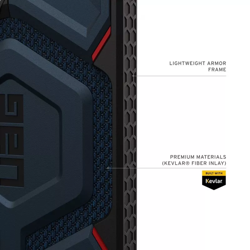 URBAN ARMOR GEAR UAG Monarch Pro funda con módulo magnético para Samsung Galaxy S26 Ultra (Kevlar Mallard Blue)