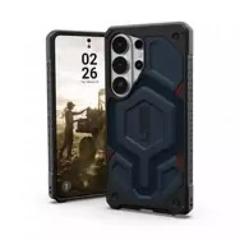 URBAN ARMOR GEAR UAG Monarch Pro funda con módulo magnético para Samsung Galaxy S26 Ultra (Kevlar Mallard Blue)