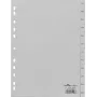 DURABLE índice mensual A4 enero-diciembre vertical 12 pestañas polipropileno gris (6514-10)